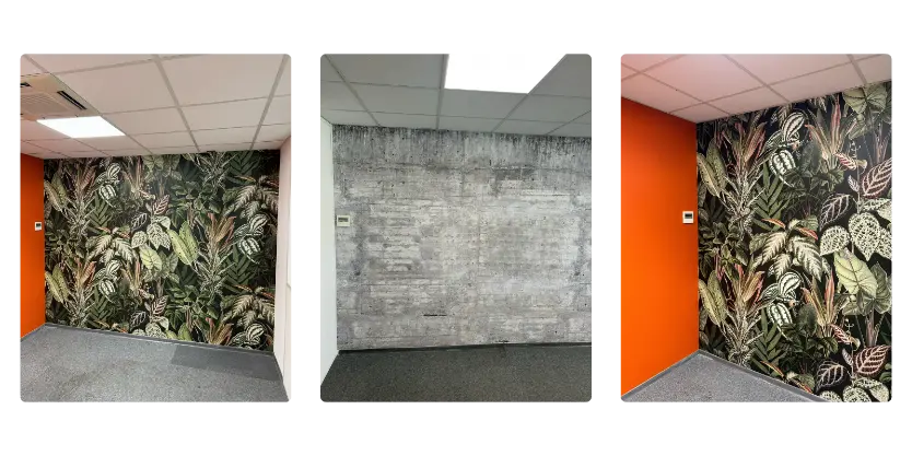 Pose de papier peint et revêtements muraux